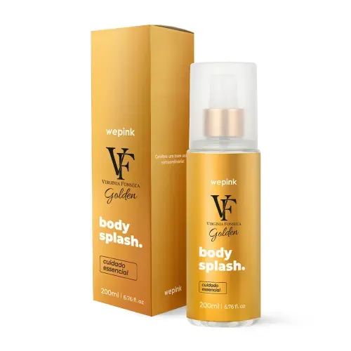 WePink Virginia Fonseca Golden Body Splash de 200 ml em frasco dourado